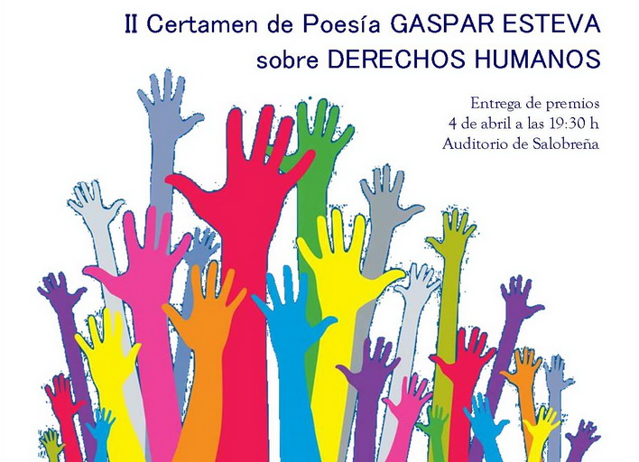 II Certamen de Poesa Gaspar Esteva sobre derechos humanos.